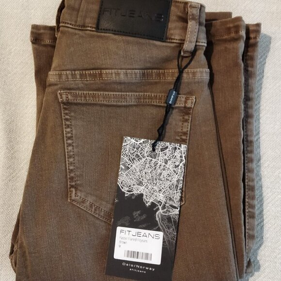 Fitjeans - Pastel Flared - Brown  - Size M - Picture 6 of 8